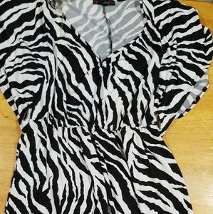 Zebra print dress